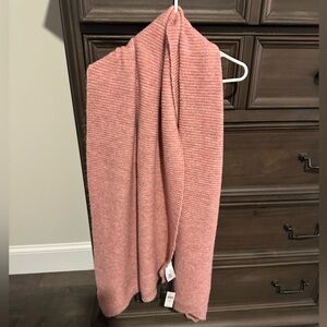 NWT Anthropologie Pink Ribbed Scarf